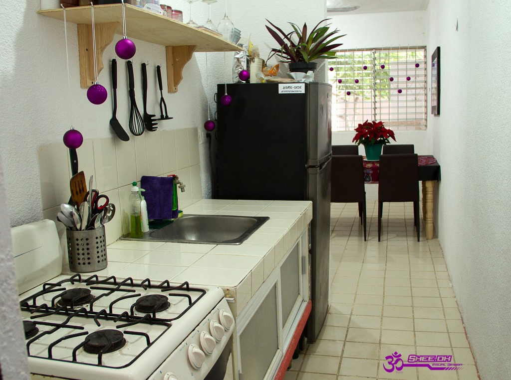 Om Posada - The Kitchen & Living Room