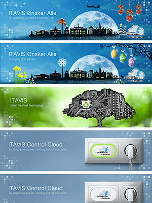 Itavis Control Cloud – Seasonal Brand Feature Banner Designs